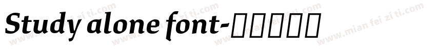 Study alone font字体转换